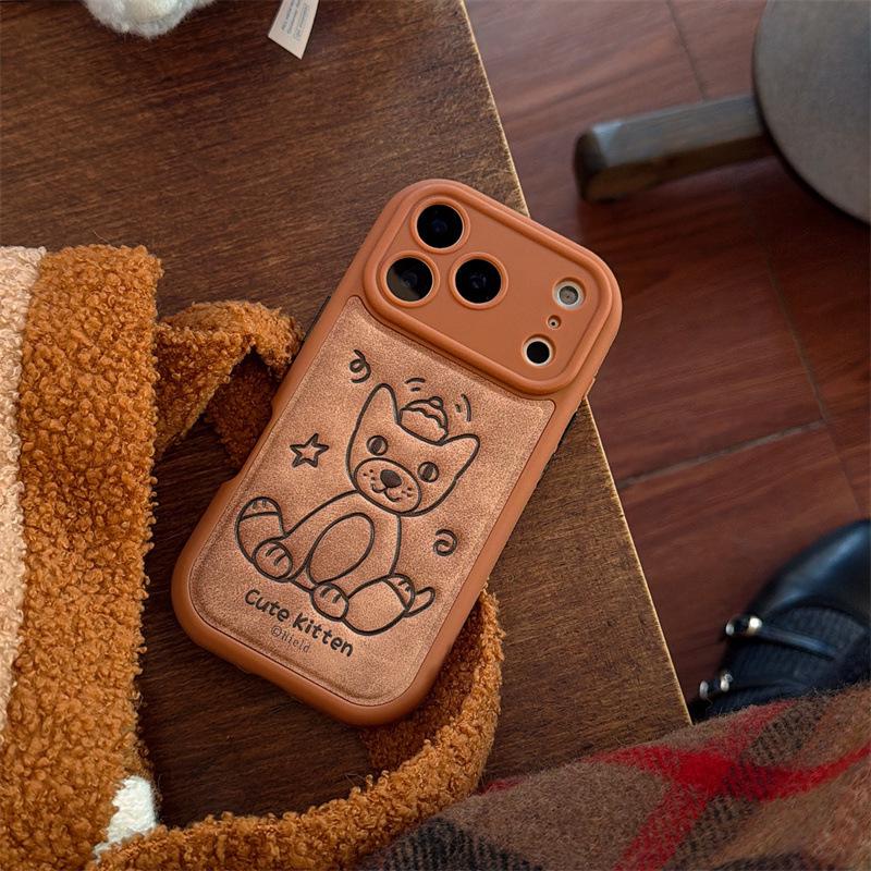 Cartoon Fun Jellycat Phone Case for iPhone 14, 15, 16 Pro Max, 17 Trendy Cover