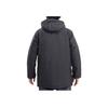 Adidas Windproof Hooded Warm Jacket Long Sleeve Cotton Coat Men Outerwear Black Grey GE9998
