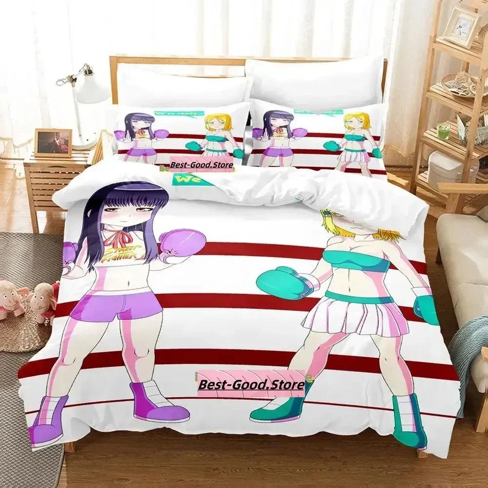 New Hi Score Girl Bedding Set Single Twin Full Queen King Size Bed Set Adult Kid Bedroom Duvetcover Sets Anime Parure De Lit Bed