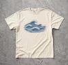 Vintage Ocean Waves Graphic Tee, Comfort Colors Coastal Sailing Shirt