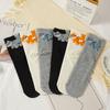 Cute 3D Cartoon Cat Bubble Socks, Mid-calf Socks, Trendy Autumn and Winter Cotton Socks, New Style 3D Pom-pom Sweat-absorbent Loose Socks