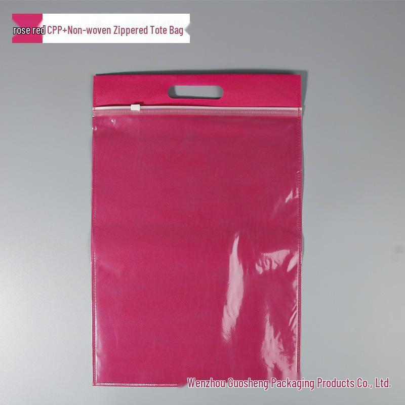 Thickened Transparent CPP Zipper Bag for Clothing, Shoes & Socks - Custom Logo Dustproof Storage Solution