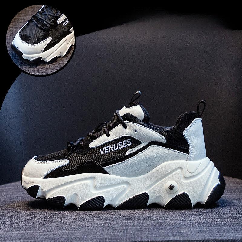 

Daddy Shoes Женская Ins Fashion Универсальные новые весенние кроссовки Повседневная женская спортивная обувь Весенняя и осенняя мода 40