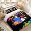 Regenbogenfreunde Bettwäsche-Set, 1 Bettbezug & 2 Kissenbezüge Weich Bequem Schlafzimmer Heimtextil Dekoration