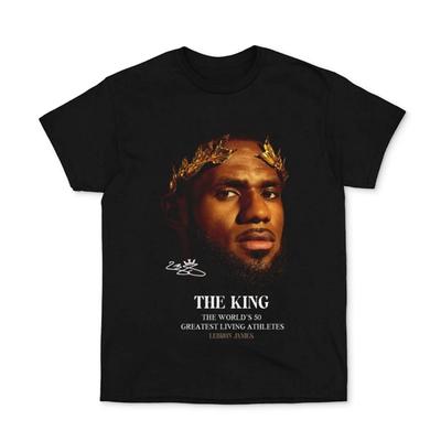 2025 LeBron James Short-sleeved T-shirt with Men's Basketball Star Scoring Champion Print Men Clothing T Shirts for Men