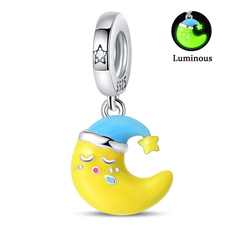 Copper Sun Moon Stars Sparkling Stars Claw Cat Shell Charms Beads Fit Pan Original Bracelets Diy Fine Jewelry Gift