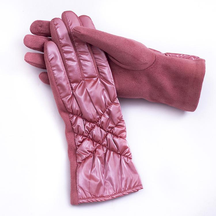 Women's Winter Gloves, Korean & Japanese Style, Warm Velvet Lined, Touch Screen Compatible, Ideal for Cycling & Fashion.