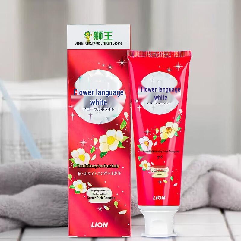 Lion Flower Language White Camellia Whitening Toothpaste