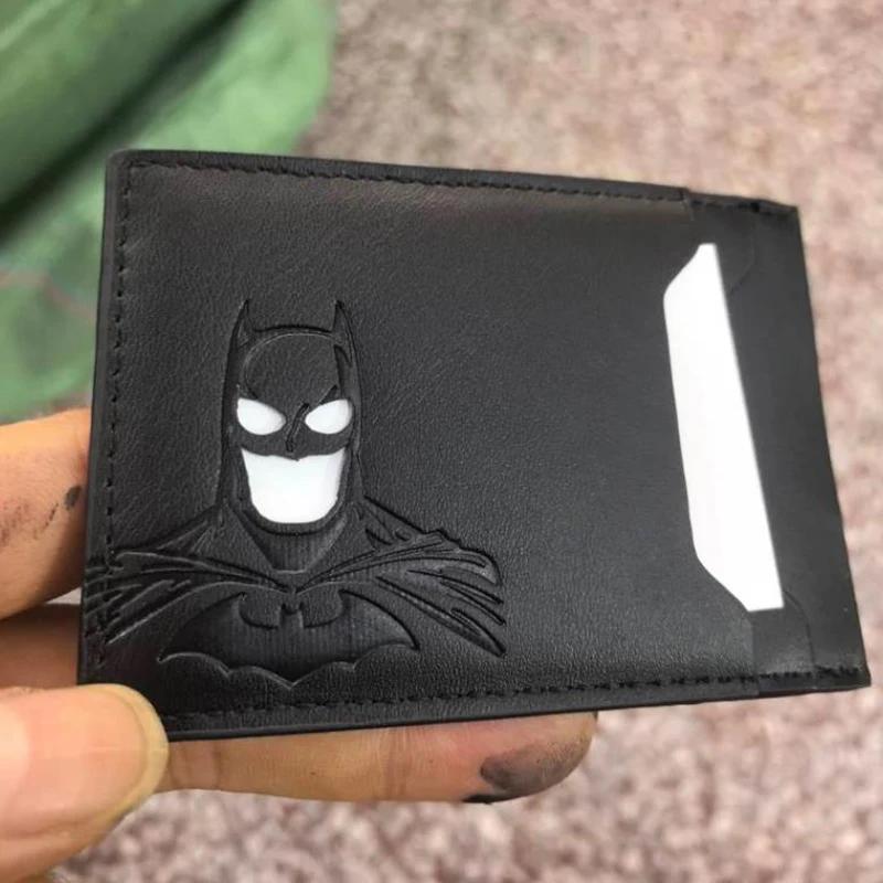 

Leather Bat Wallet Mask Card Holder Bat Id Wallet Gift