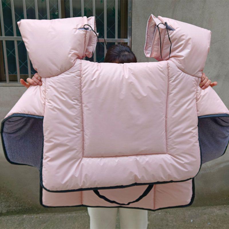 Double-Sided Waterproof Windproof Winter Quilt - Thickened, Large, and Warm with Extra Side Wings.