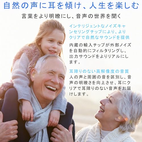 Vimaydo Hörverstärker [2025 Neue Evolution] für Senioren, Einzel- oder Binaural kompatibel, USB wiederaufladbar, 4 Lautstärkepegel, Kompakt, Leicht, Ea