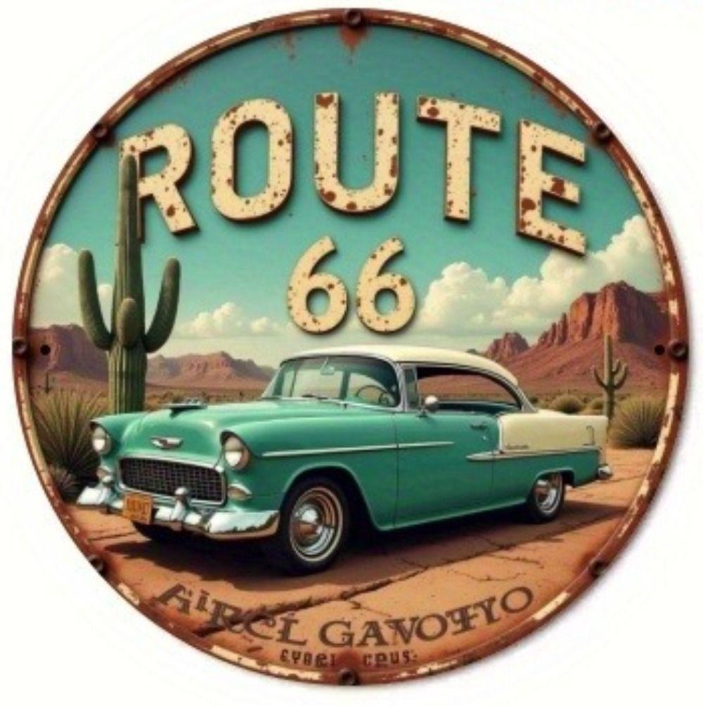 

2D Flat Hanging Metal Decoration, Hand-Painted Wall Sign