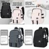 Large Capacity Solid Color Student Backpack With Anti Wear And Waterproof Technology For University And School