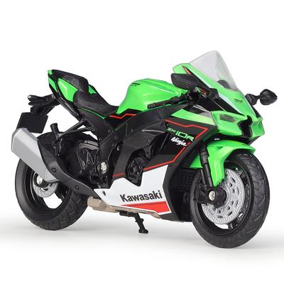 Welly Maßstab 1/12 2021 Kawasaki Ninja ZX-10R Legierungs-Motorradmodell Simulation Diecast Metall Maßstabs-Motorradmodell Kinderspielzeug Geschenke