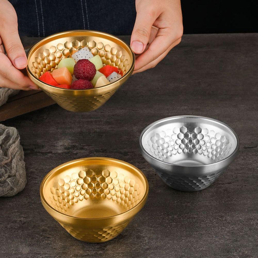 Unzerbrechliche Salatschüssel 304 Edelstahl Obstschale Mini Konische Schale Isolierte Schale Hotpot