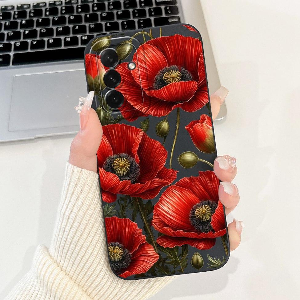 For Samsung A56 5G Case A566B Luxury Fashion Flowers Kawaii Cute Shockproof Phone Case For Samsung Galaxy A56 5G Cover SM-A5660