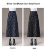 2025 Autumn Elegant High Waist Jacquard Mermaid Skirt: Retro Style, Hip-hugging Design for a Taller, Slimmer Look