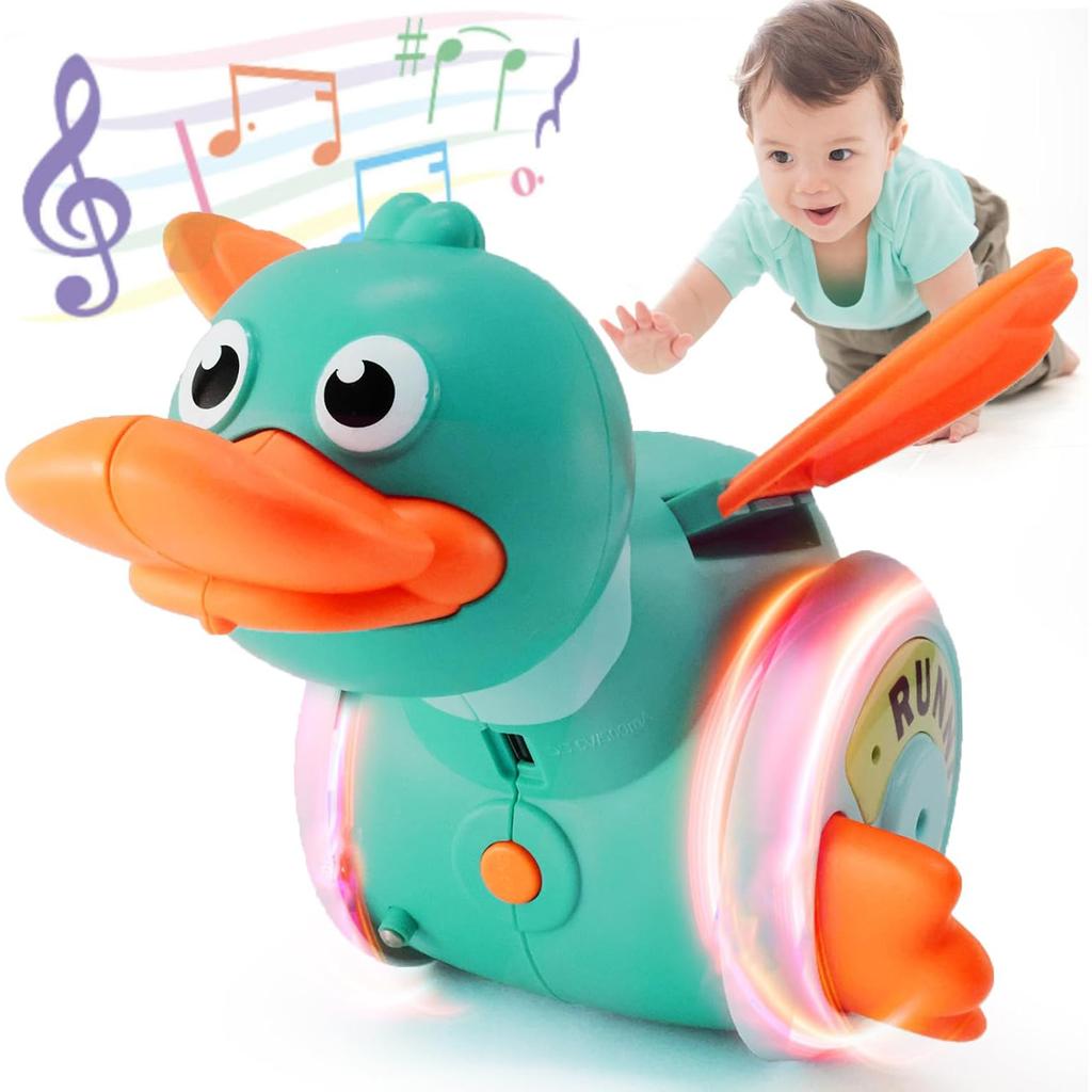 Baby Musical Duck Toys Dancing Walking Duck with Music Lights Baby Toy Crawling Toys Learning Toys for Toddler for Boys Girls