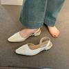 Copriscarpe Estivo Punta Aperta Sandali da Donna Tacchi Spessi Semplici Ciabatte Zoccoli Scarpe Donna Eleganti Scarpe da Festa Sandalias