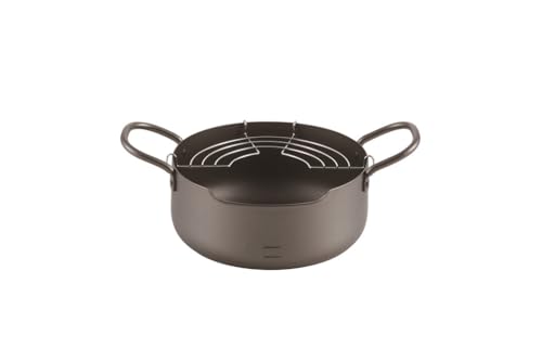 Maruyama Giken SOUEN Iron Tempura Pan, 20cm SE-55, Induction and Gas Stove Compatible, Made in Japan, Tsubame-Sanjo