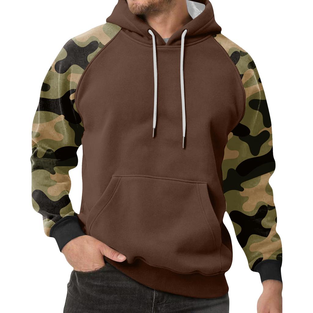 Men's Camouflage Sweatshirt Hoodie Men's Sports Large Size Casual Sweatshirt