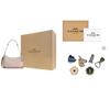 Coach Teri Artificial Leather With Recycled Leather Handbag, Shoulder Bag Medium Womens Sand Yellow Gray Umber