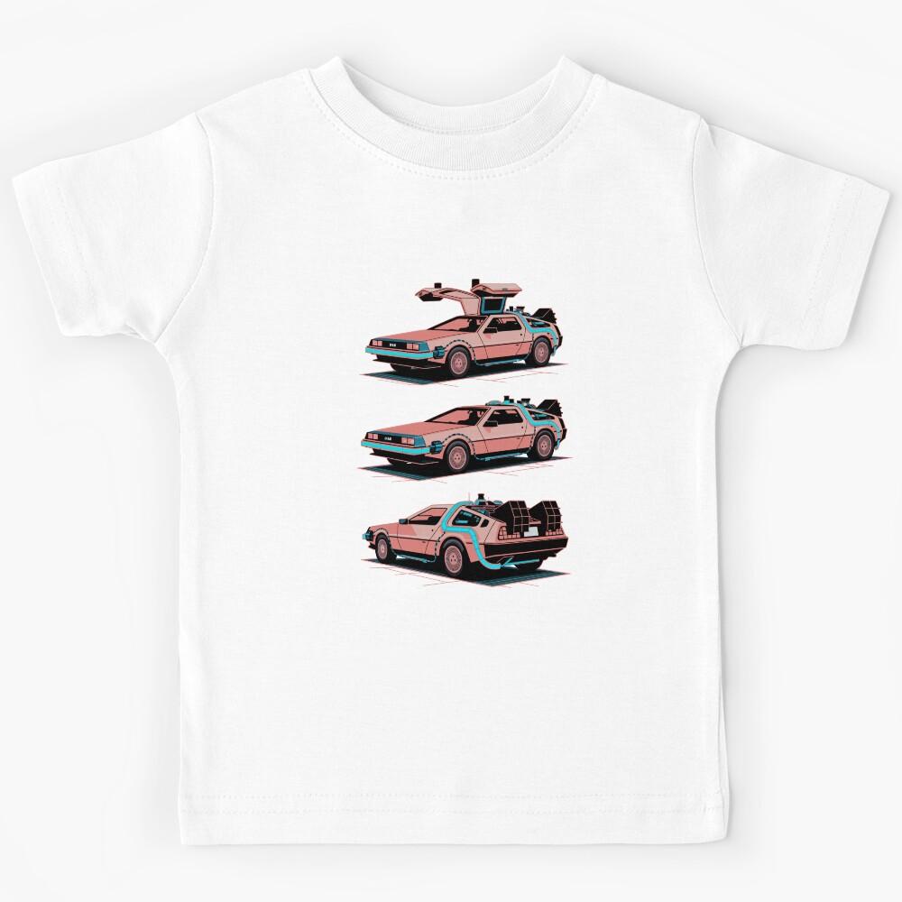 Vintage Classic Car Delorean Design Exclusive Kids T-Shirt 100