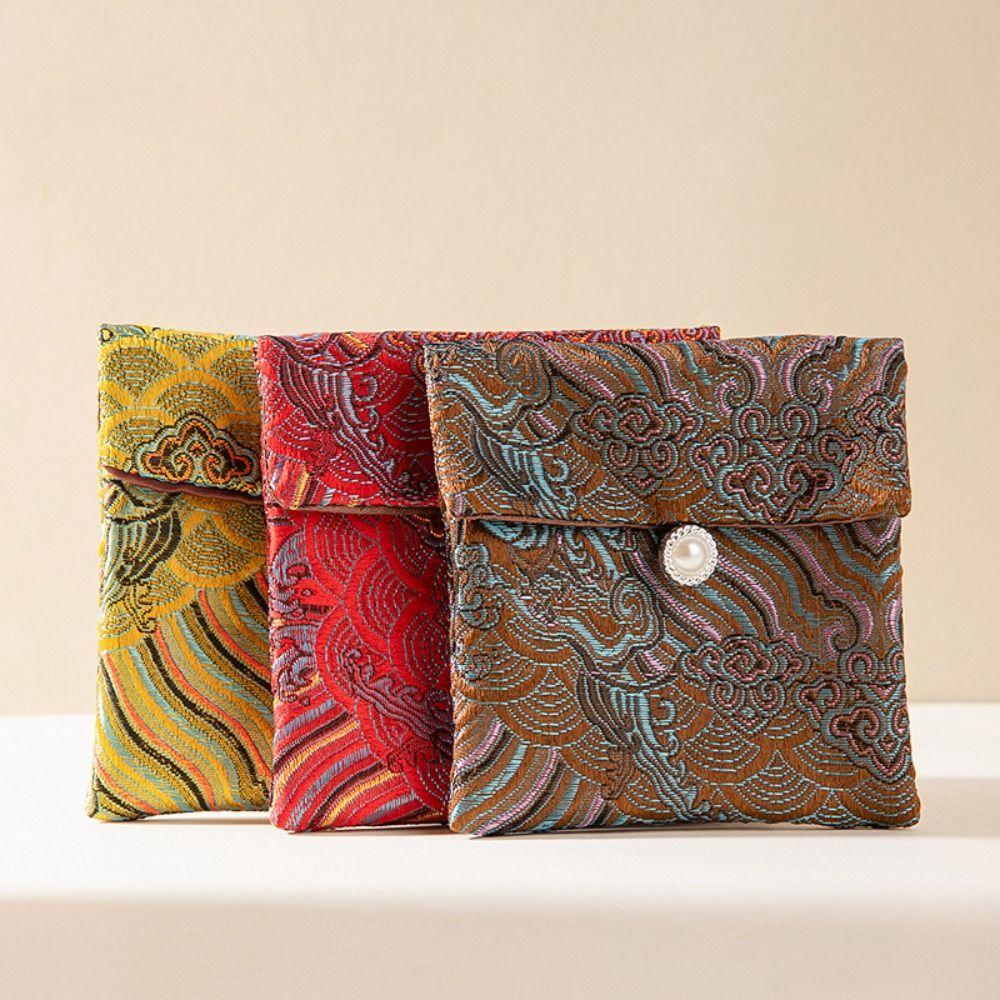 Cloth Cloth Wallet Copper Cash Pendant Jewelry Storage Bag Exquisite Embroidery Coin Pouch Daily