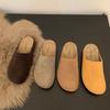 Large size Birkenstock shoes bag head half slippers women's summer wear 2025 spring and autumn new soft sole retro ugly Boken half to