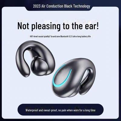 Bone Conduction Bluetooth Wireless Ear Clip Sports Headset for Men and Women
