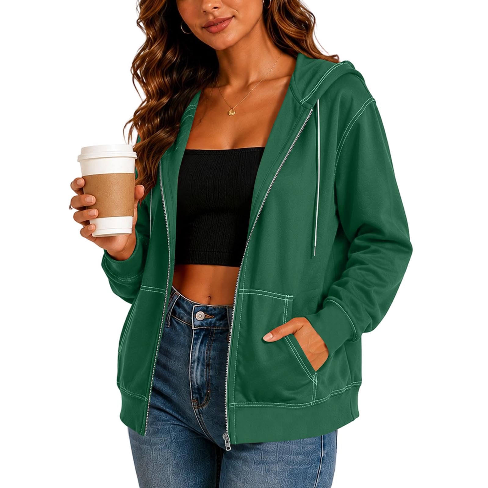 Women s Fashionable, Casual, Loose-Fitting Long-Sleeve Jacket L