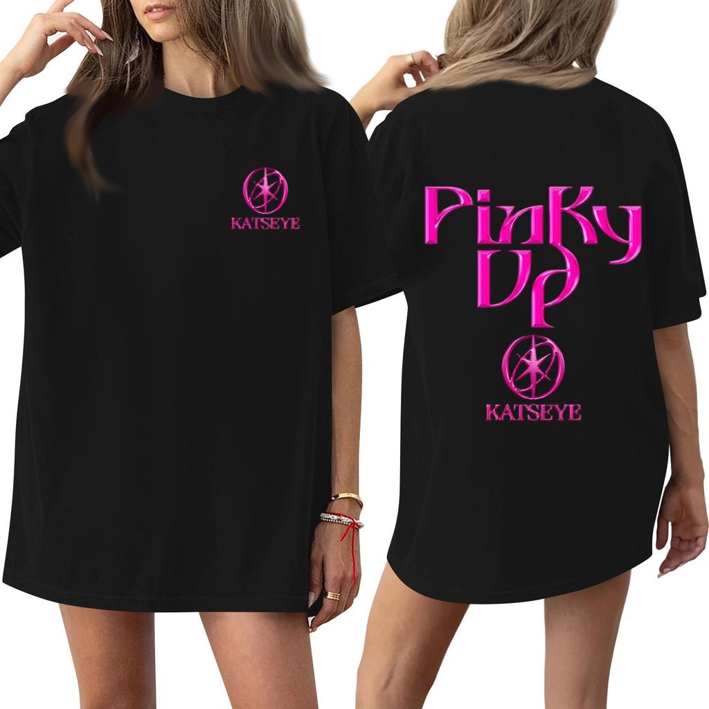 Womens Short Sleeve Casual Loose Fit Letter Print T Shirt Crew Neck Comfortable Everyday Wear Top