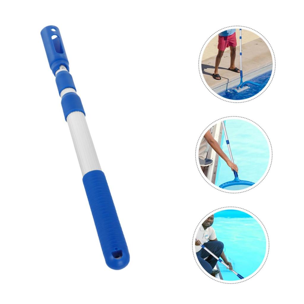 3- Telescopic Pool Pole For Skimmer Net And Lifesaving