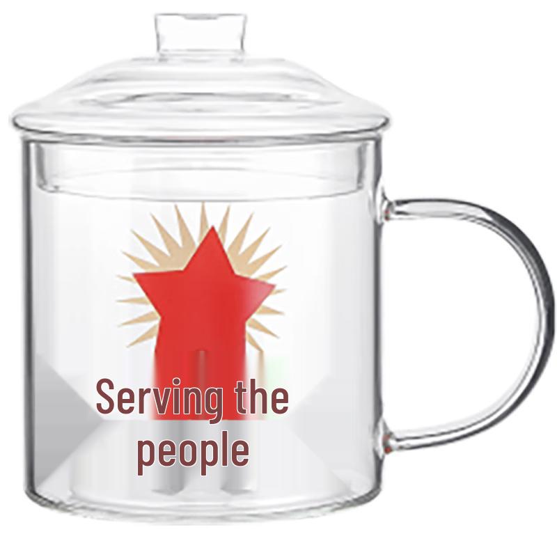 WEIMINGNUO High Borosilicate Glass Beverage Cups with Lids