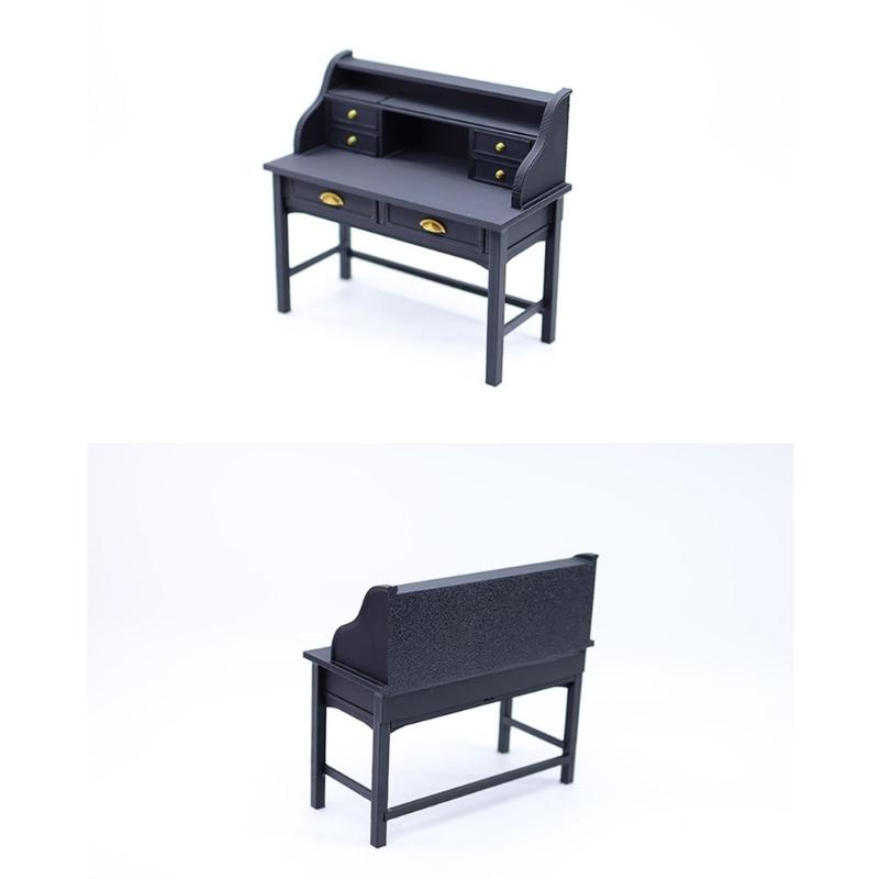 Miniature Study Table 1/12 Scale Dollhouses Accessory High Detail Long Lasting Modelers Creative Scene Prop