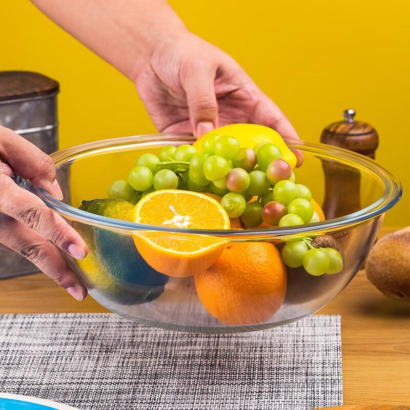 ZISIZ Household Tempered Glass Mixing Bowl