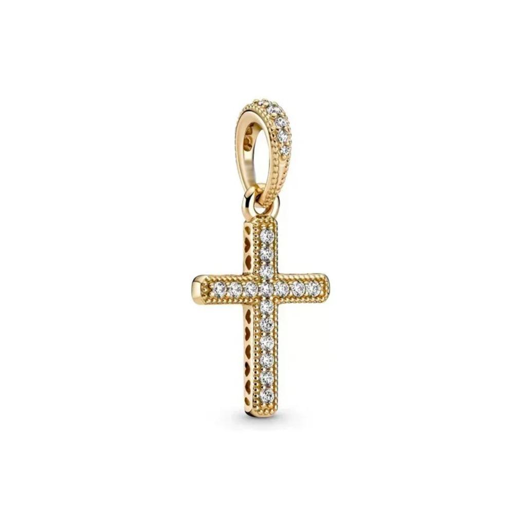 925 Silver Cross Charms Iron Throne Jesus Pendant Christian Necklace Beads Fit Bracelets Fine Jewelry DIY Gift