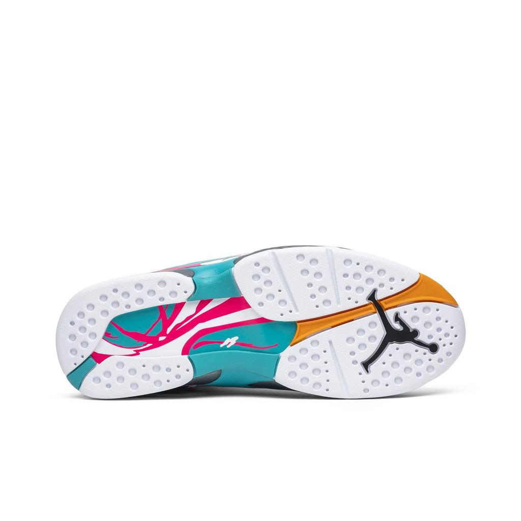 Air Jordan 8 Retro 'South Beach' (Unisex) White / White-Turbo Green Vintage Basketball Shoes 305381 113