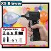 X5 Turbo Jet Blower 130000 RPM Powerful Air Blower 10000mAh Turbo Jet Fan With 4 Wind Nozzles Electric Air Duster LED Lighting
