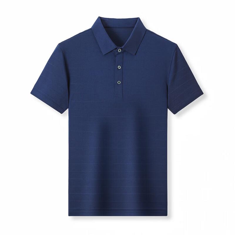 Pierre Cardin Men's Striped Mulberry Silk Blend Polo T-Shirt
