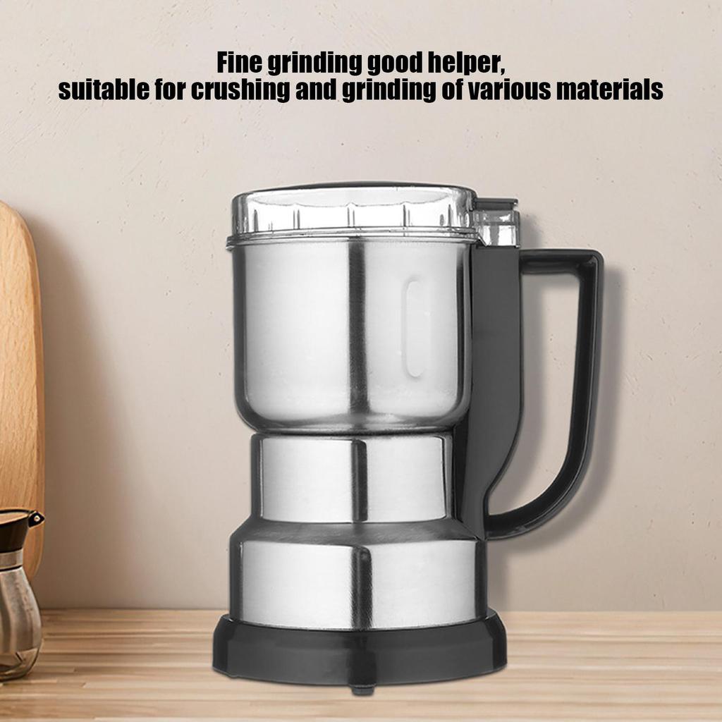 Grain Mill Grinder Stainless Steel Powder Grinder Home Electric Spices Grinder Dry Grinding Machine With Handle Food Chopper