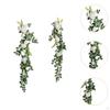 2Pcs PEW Flowers Church Chair Flower Set Romantic Artificial Eucalyptus for Concerts