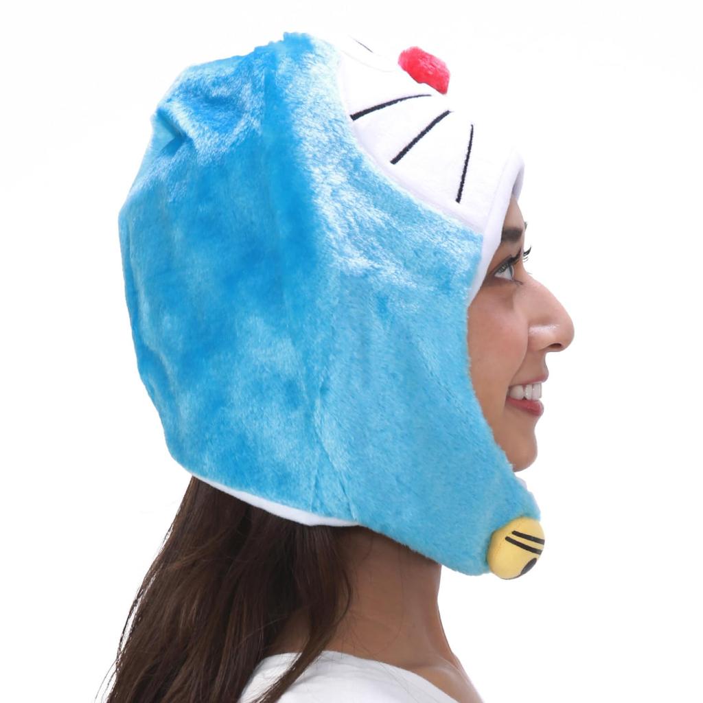 SAZAC Fleece Kigurumi Cap Doraemon One Size Fits All BAN-065