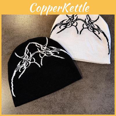 Style Street Skull Letter Beanie With No Brim For Winter And Fall Urban Outfits