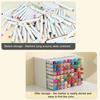 Mark Pen Storage Box Acrilico trasparente Doppio strato 18 scomparti Desktop Art Marker Pen Matita Divisore Organizzatore Forniture per la casa