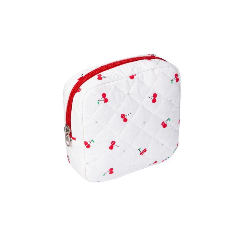 Cotton Feminine Hygiene Pad Storage Bag Large Capacity Breathable Womens Travel Organizer For Daily Use
