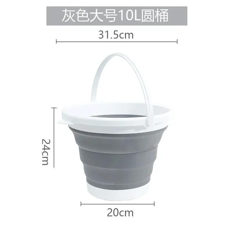 15/5/10L přenosné skládací vědro na vodu s rukojetí pro turistiku, kempování, venkovní rybolov, dropshipping