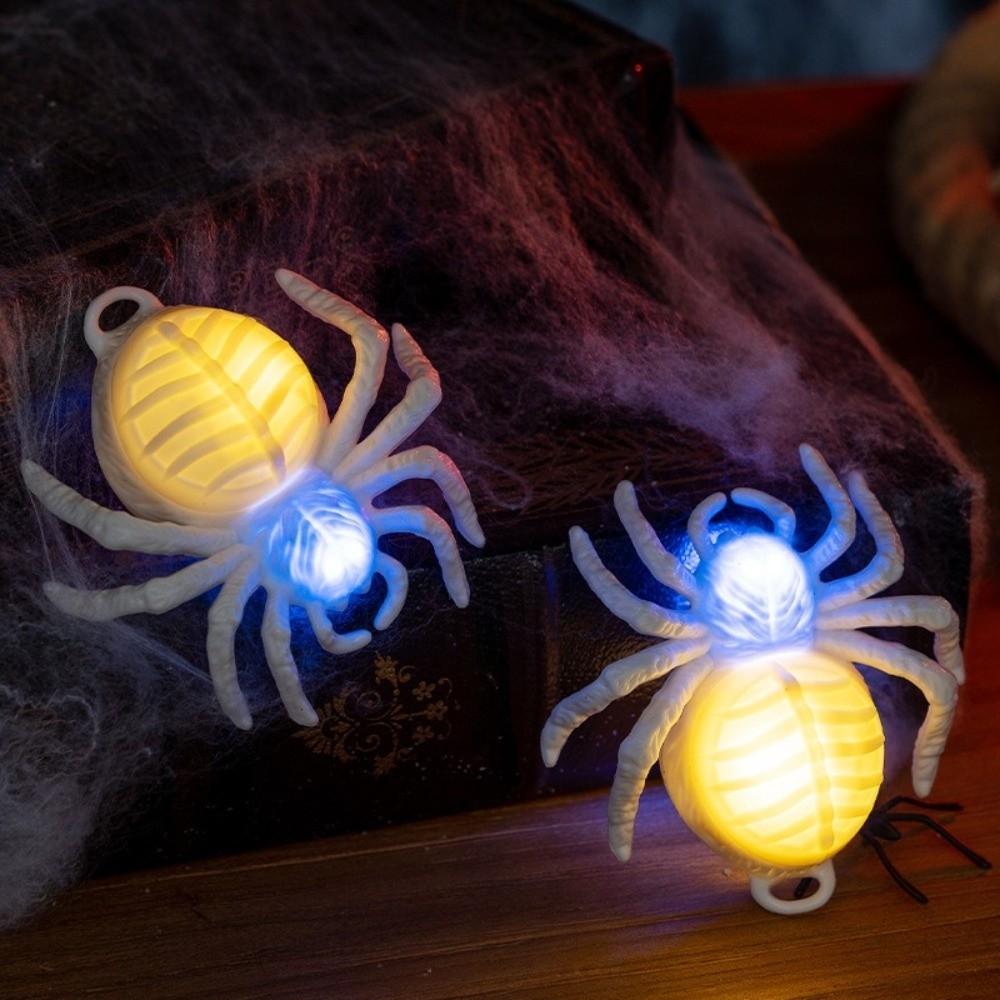 Scary Halloween Glowing Spiders Light Waterproof LED Spiders Light  Haunted House