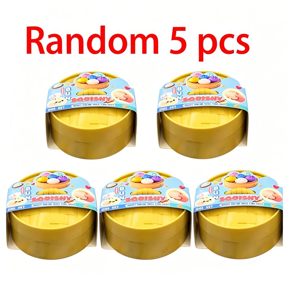 Süßes Squishy Brötchen, langsamer Rückprall, Fidget Spielzeug, Stressabbau, Anti-Angst Quetschspielzeug für Kinder, Erwachsene, Squishy Stressabbau Spielzeug