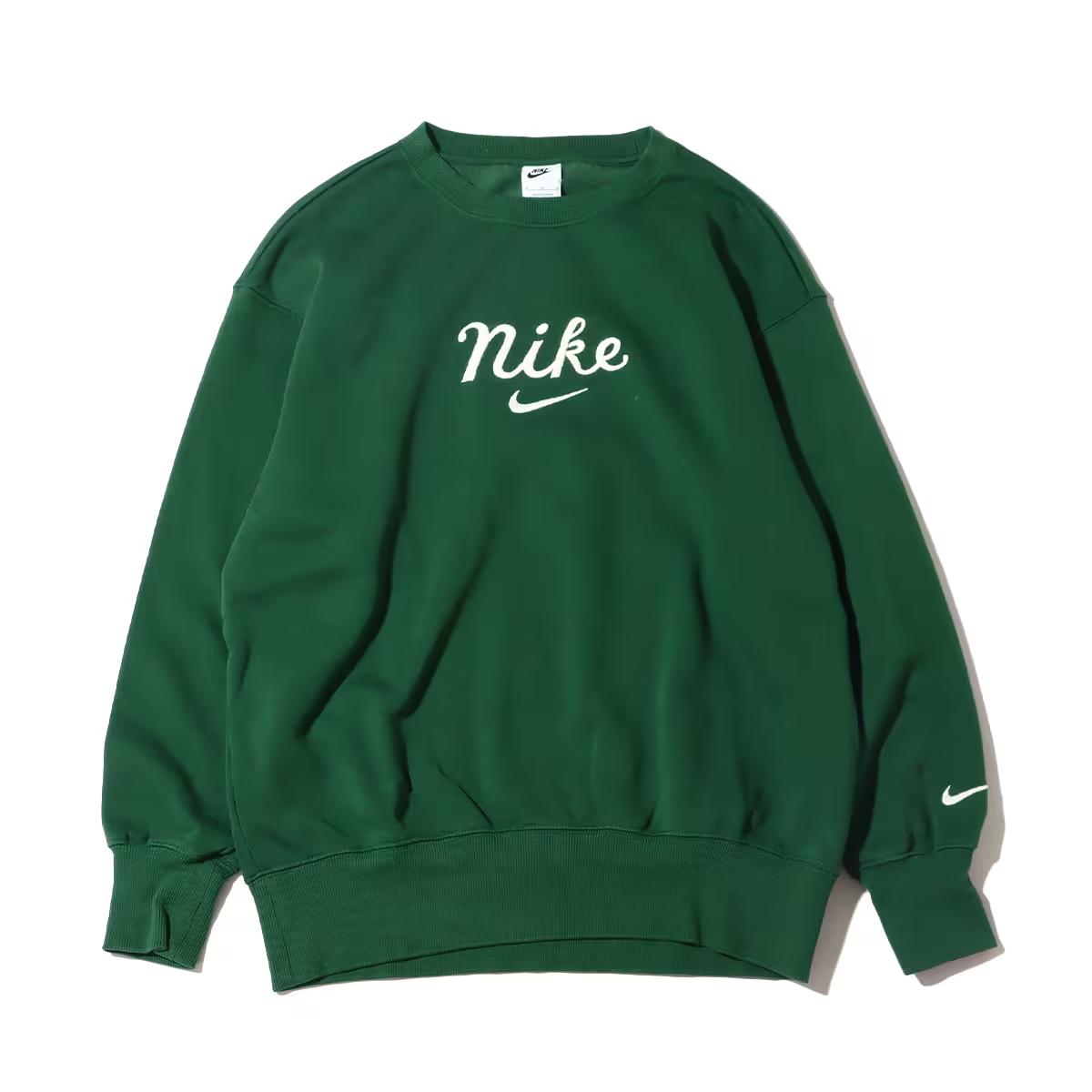 

Nike Letter Logo Print Round Neck Pullover Long Sleeve Sweatshirt Women sweatshirt Green DZ4626-341 XL